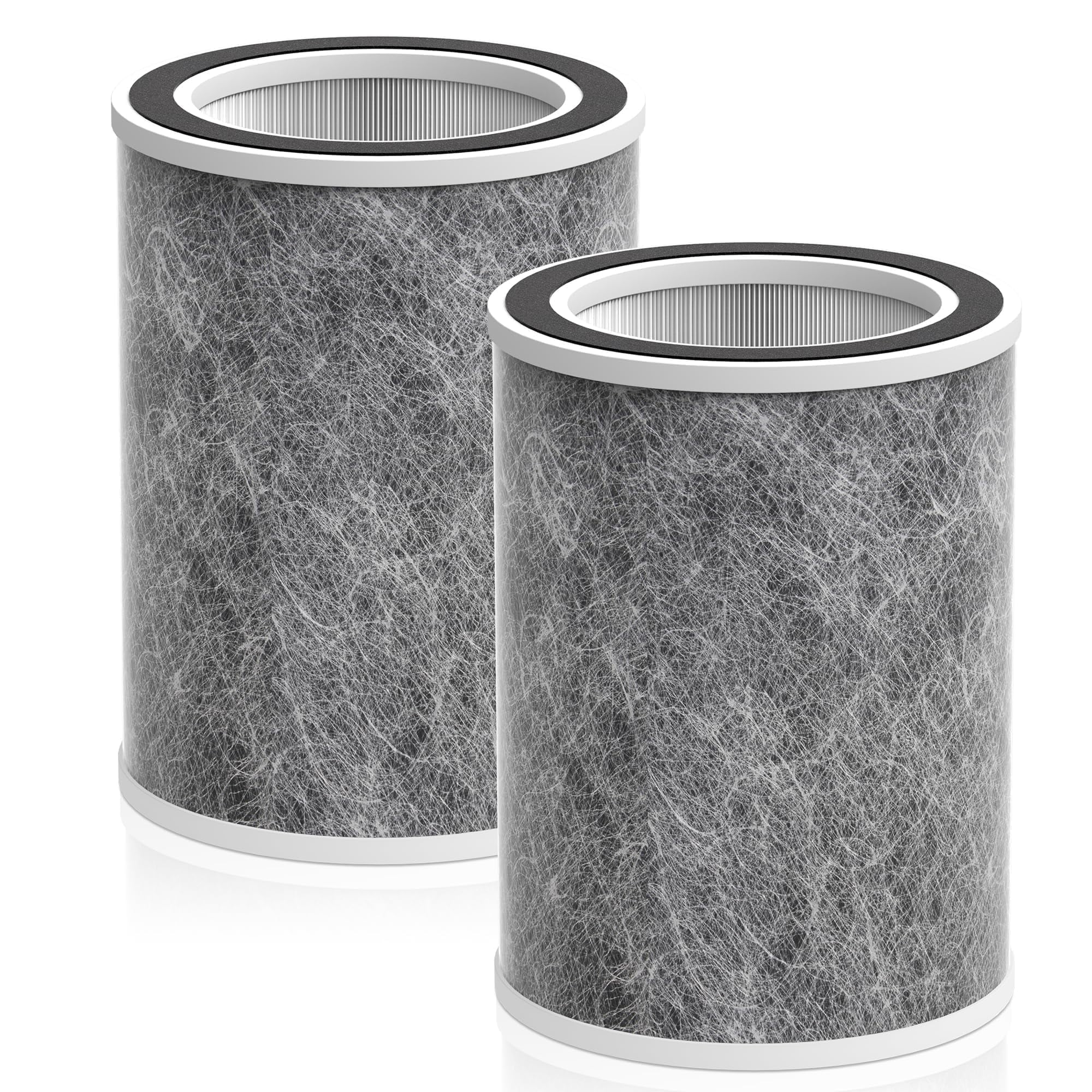 isingoione 2 pack True HEPA HP201 HP202 Activated Carbon Filter Replacement for Shark HP200 HP300 Series,HP302,UA205,AP1000,HC502 Air Purifier MAX,3-in-1 H13 Grade Filter, Part # HE2FKBAS, HE2FKBASMB