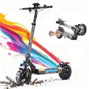 iScooter 1000W Electric Scooter,10 Foldable Off-road Trails Electric Scooter for Adults with 48V 13Ah 672Wh Battery,28 mph,45km Range,APP