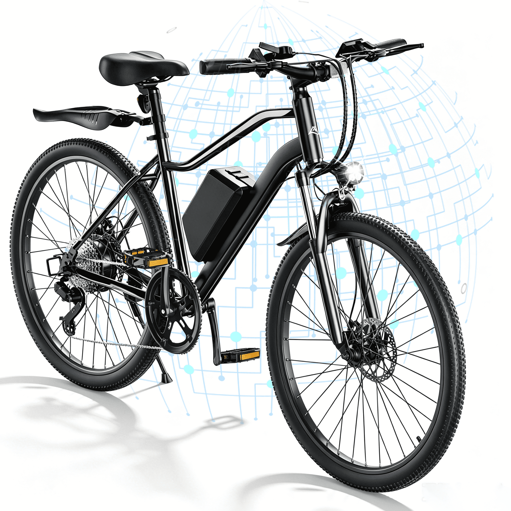 electric adult bicycle Schwinn when you encounter steep slopes and mountain roads iSinwheel 500W Electric Bike Adult,26"