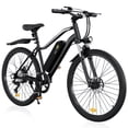 thumbnail image 1 of iSinwheel  500W Electric Bike Adult,26" Mountain Bicycle Professional ,Front Dual Shock Absorption Ebike,Up 20MPH,55 Miles,35 Speed, UL-Certified,42V 10.4AH Removable Battery, Black, 1 of 12