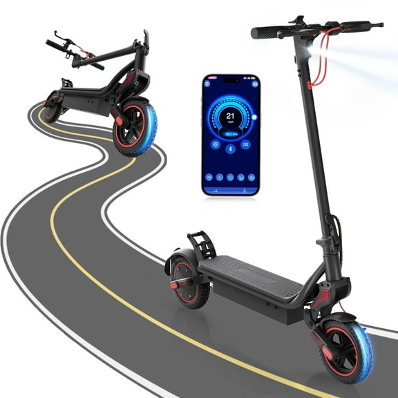iSinwheel 750W Electric Scooter, Top Speed 25 mph,10" Foldable E-Scooter for Adults with 48V 14Ah Battery,Smart App Control