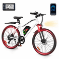 thumbnail image 1 of iSinwheel 750W Peak Electric Bike Adult,26" Mountain Bicycle Professional ,Front Dual Shock Absorption Ebike,Up 20MPH,35 Miles,36V 10.4AH NonRemovable Battery, 1 of 8