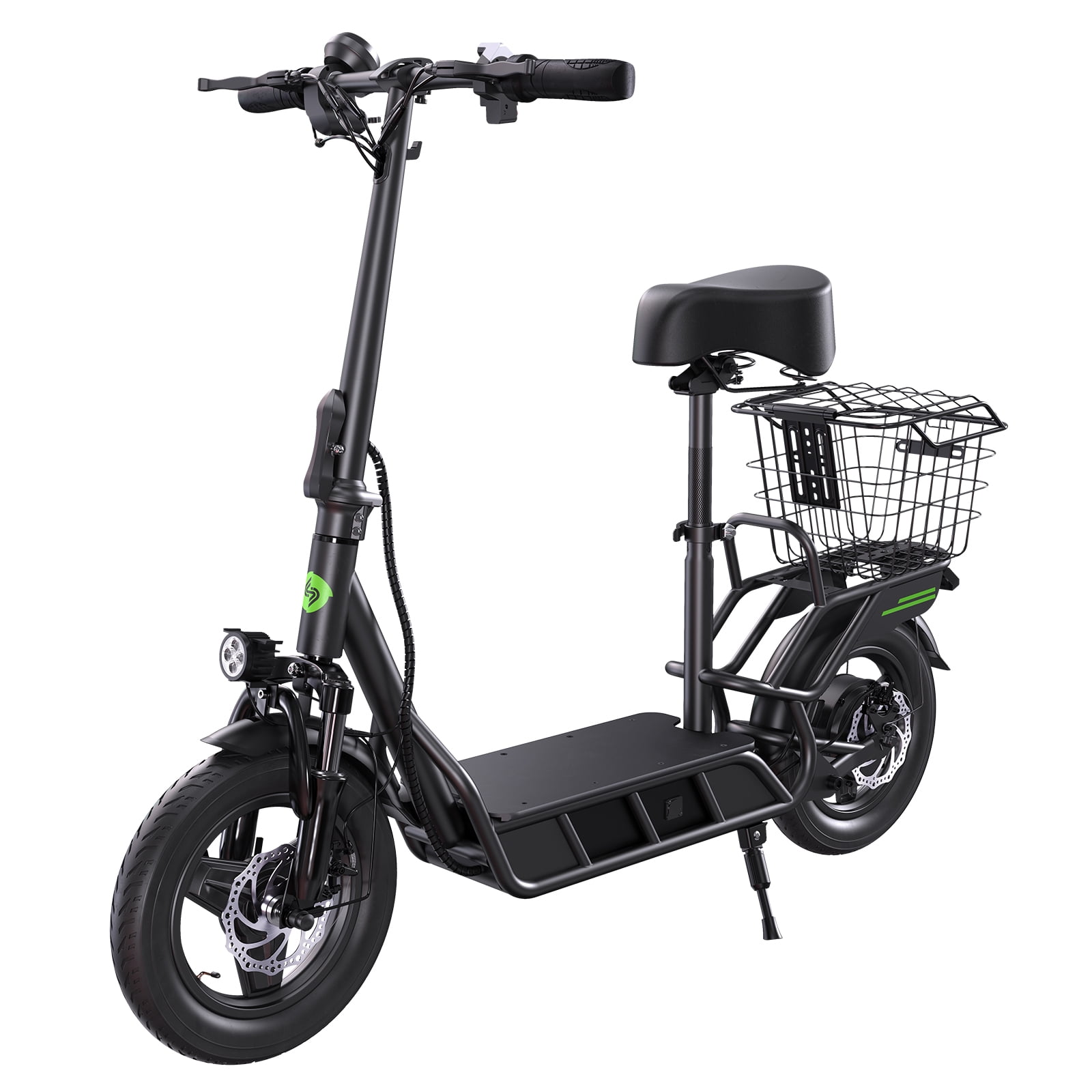 iSinwheel Electric Scooter with Seat for Adults, 700W Motor 30Miles &  21MPH, 14