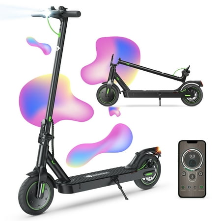 iSinwheel S9Pro Electric Scooter, 18.6 mph E Scooter, up to 21 Miles Long Range 350W electric scooters adults, Pneumatic Tires with Smart Scooter App