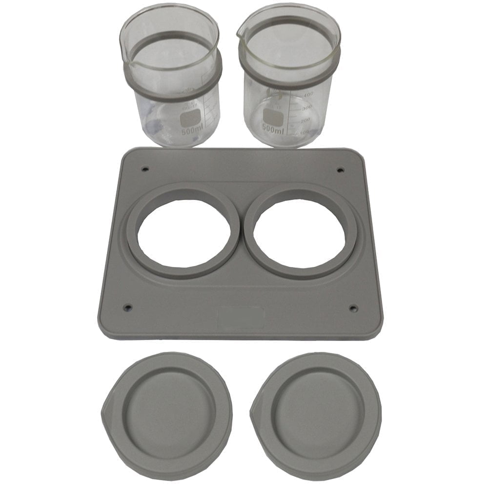 Two Beaker Rack iSonic BHK02A 5 Piece 500 ml Double Beaker Holder Set for P4861, P4862 ...