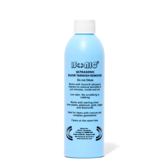 iSonic Ultrasonic Silverware Cleaning Solution, 8 fl oz Bottle