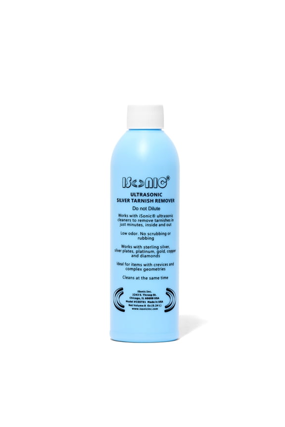 Ultrasonic Silverware Cleaner and Tarnish Remover, 8 fl. oz. Bottle