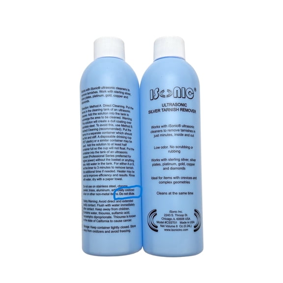 iSonic CSST01-8OZx2 Silver Tarnish Remover, 8 oz, 2 pack
