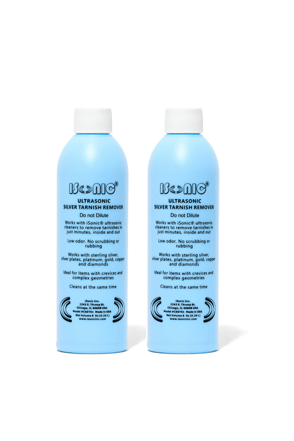 Ultrasonic Silver Tarnish Remover, 8 oz Bottles, Pack of 2