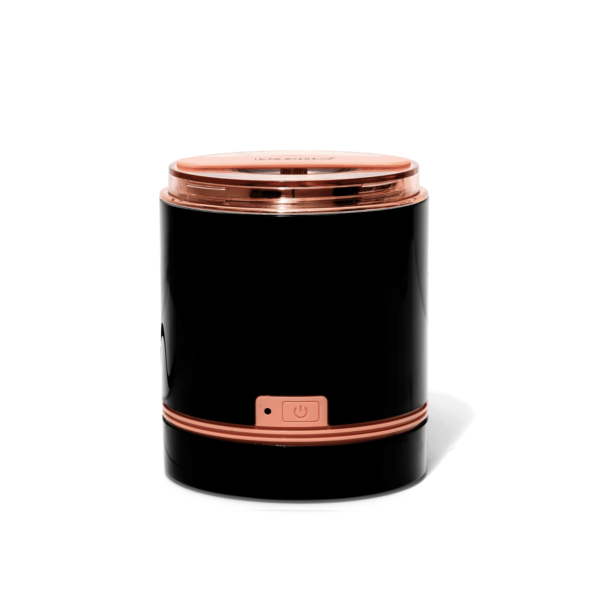 iSonic D1800-BR Compact Ultrasonic Jewelry Cleaner Machine for Rings, Necklaces, Watches, and Small Jewelry, Black/Rose Gold