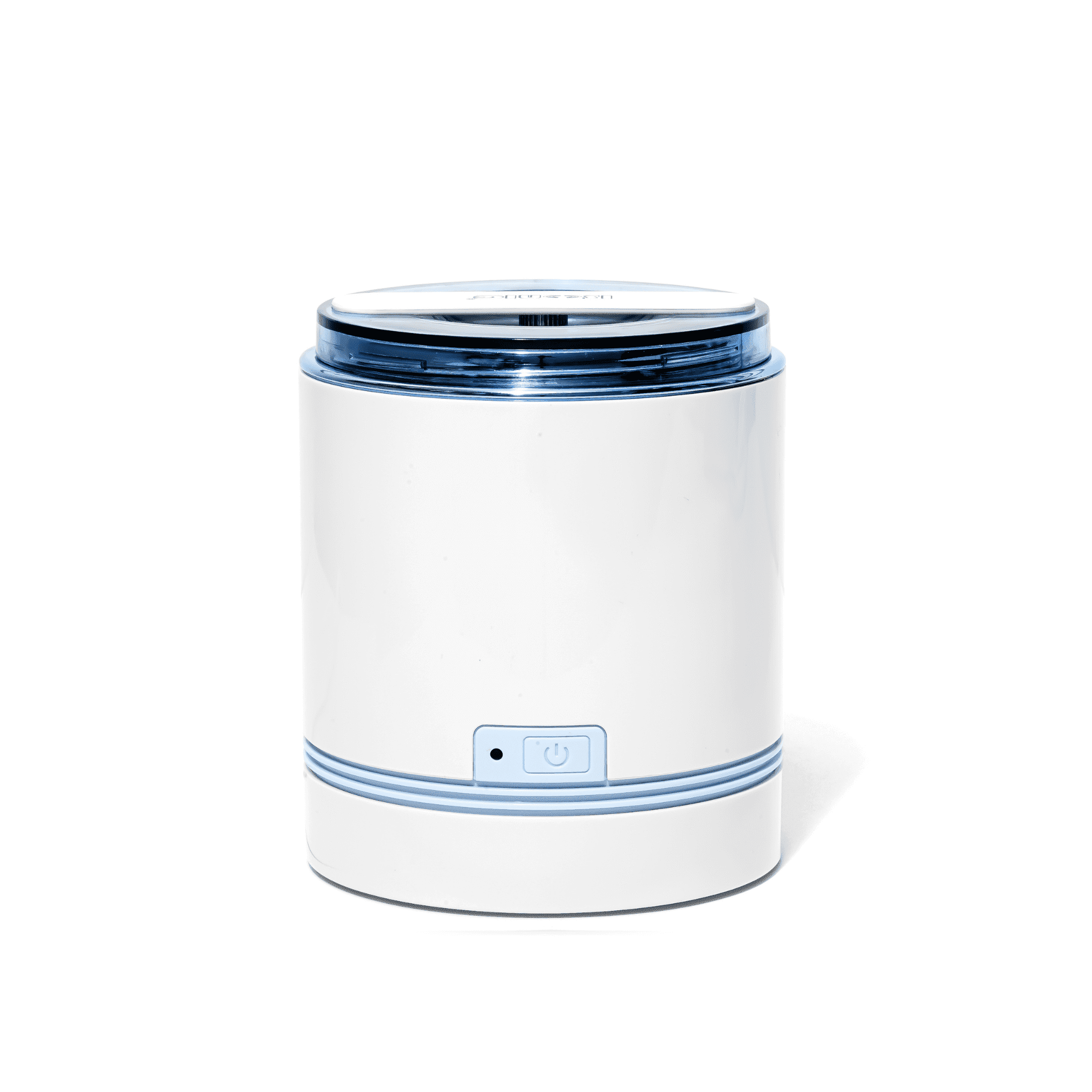 iSonic D1800-WS Compact Ultrasonic Jewelry Cleaner Machine for Rings, Necklaces, Watches, and Small Jewelry, White/Sapphire Blue