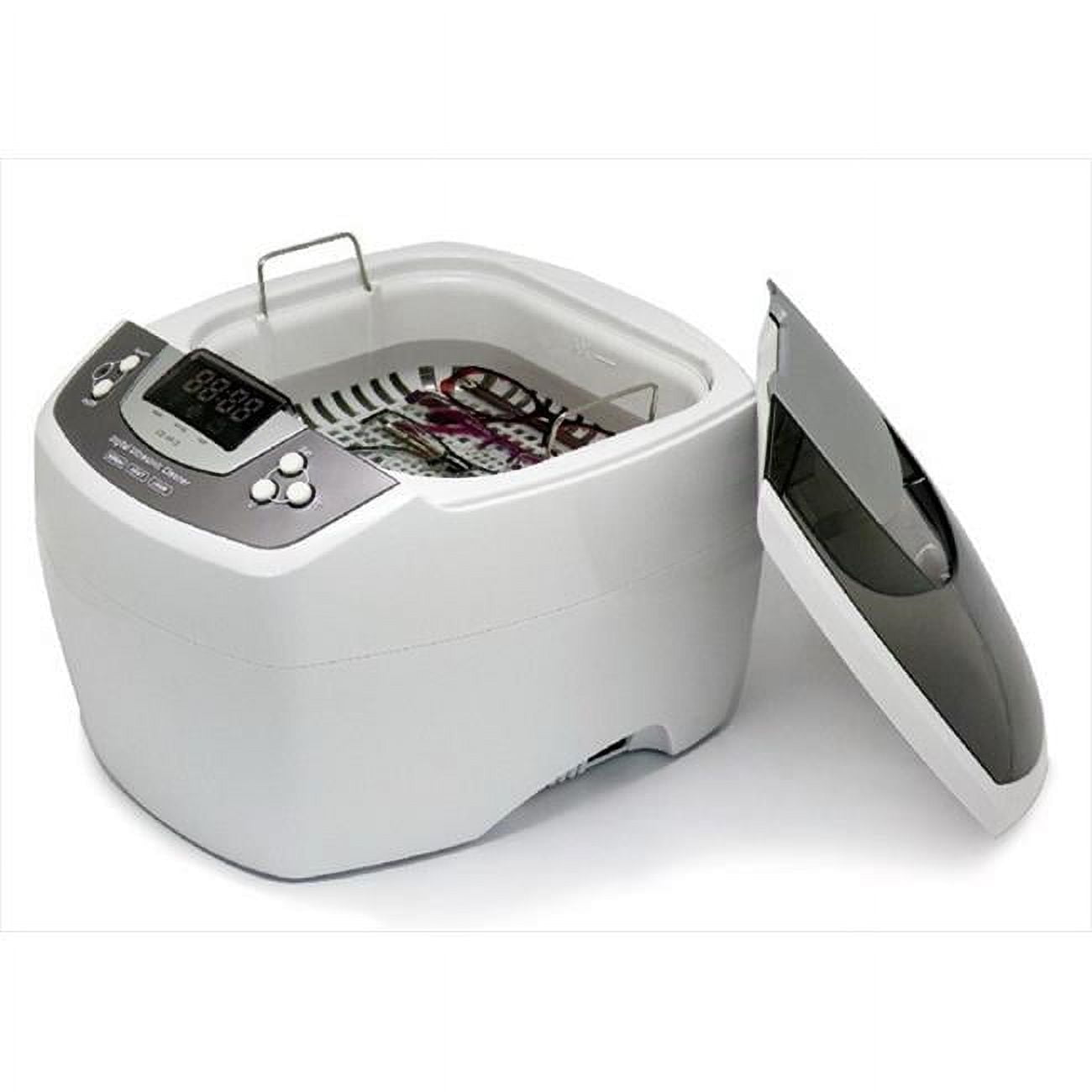 ISONIC P4810 Commercial Ultrasonic Cleaner, 2.1Qt/2L, 110V for Brass, Gun Parts, Carburetor Cleaning , white