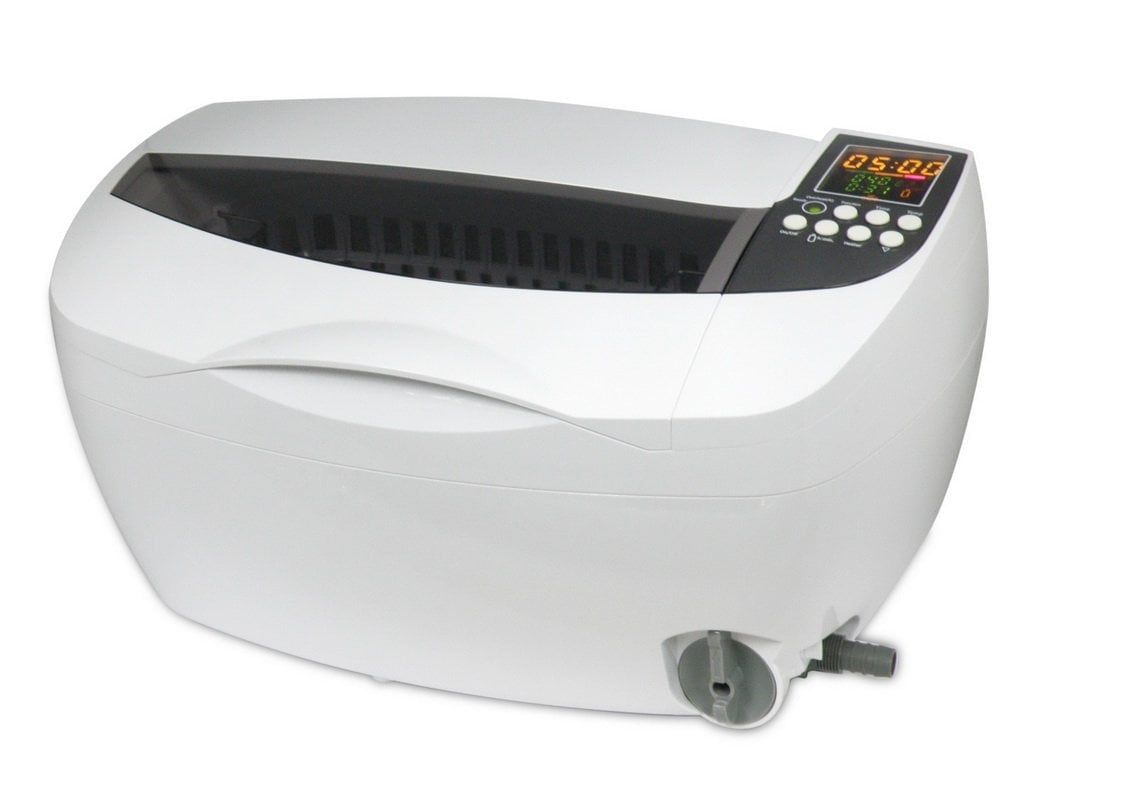 ISONIC P4830 Commercial Ultrasonic Cleaner, 3.2Qt/3L, White Color, Plastic Basket, 110V
