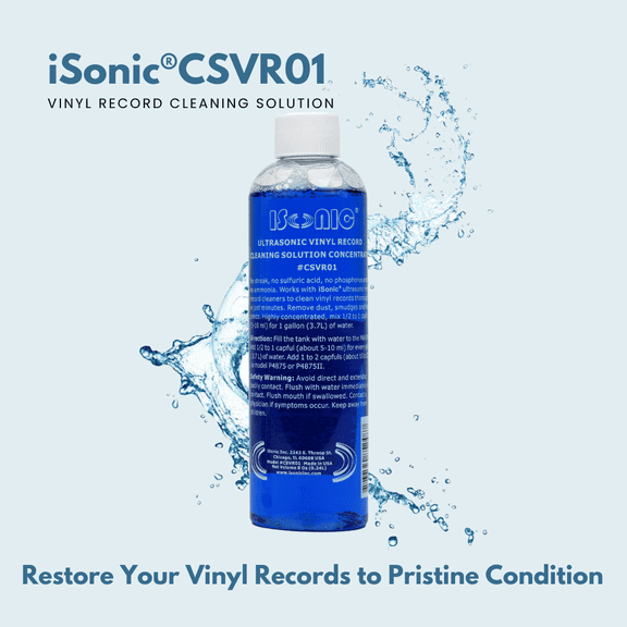 Isonic Vinyl Record Cleaning Solution Concentrate, Csvr01x2 (2-pack)