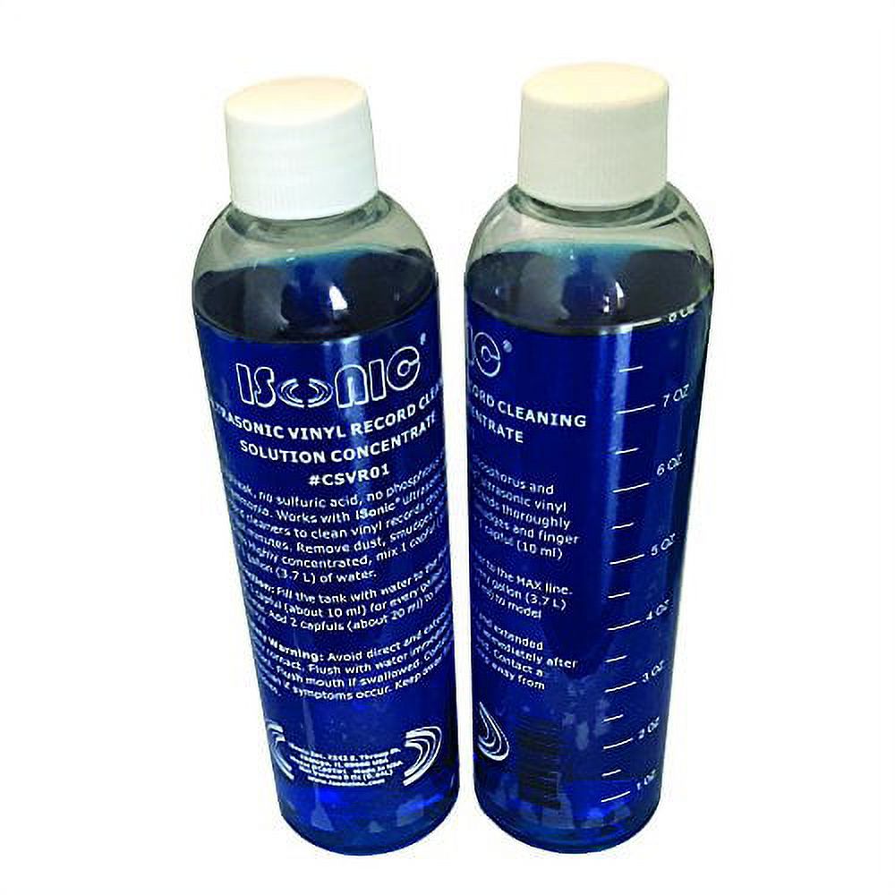 iSonic Vinyl Record Cleaning Solution Concentrate, CSVR01x2 (2Pack