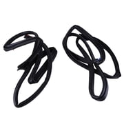 iSpchen 2-Piece Front Door Weatherstrip Seal Kit for Jeep Wrangler JK 2007-2018, Black Replacement 55395274AW & 55395275AW