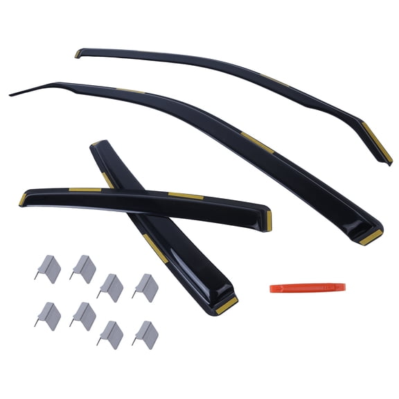 iSpchen 4-Piece In-Channel Window Deflectors / Vent Visors ‌for‌ Dodge Charger 2011-2023, Polycarbonate Rain Guards for Sun & Wind Protection