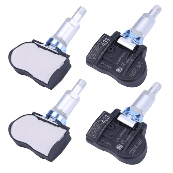 iSpchen 4-Piece Pre-programmed TPMS Tire Pressure Sensor Set for Model 3/S/X 2012, Snap-in Replacement 1074812-00-B