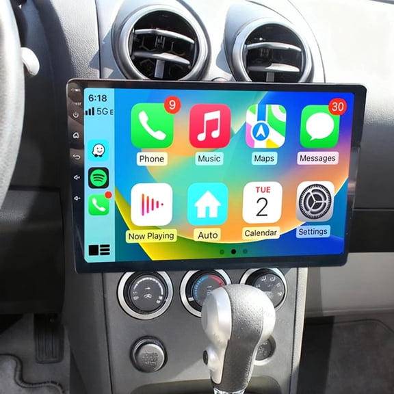 iSpchen 4G+64G Car Radio for Nissan Rogue 2008-2013 with Wireless CarPlay Android Auto, 10" Touchscreen Radio Android 13 Car Stereo Bluetooth EQ WiFi GPS RDS FM HD Backup Camera