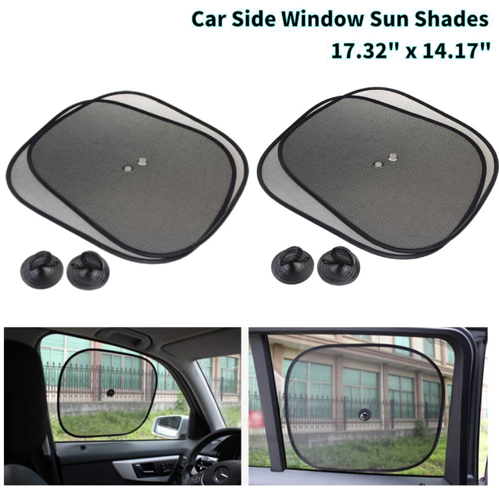 iSpchen 4pcs Car Side Window Sunshade,Foldable Universal Mesh Window ...