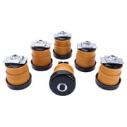 iSpchen 6-Piece Body Mount Bushing & Bolt Kit  for  Ford F250/F350/F450/F550 Super Duty 2008-2016, Yellow Steel Replacement 924-065/066