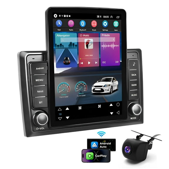 iSpchen 9.7in Android 13 Car Stereo Radio for Nissan Frontier/Xterra 2009-2014 Built-in Wireless CarPlay Android Auto, Car Head Unit with Bluetooth WiFi FM/RDS SWC Mirror Link GPS Navigation