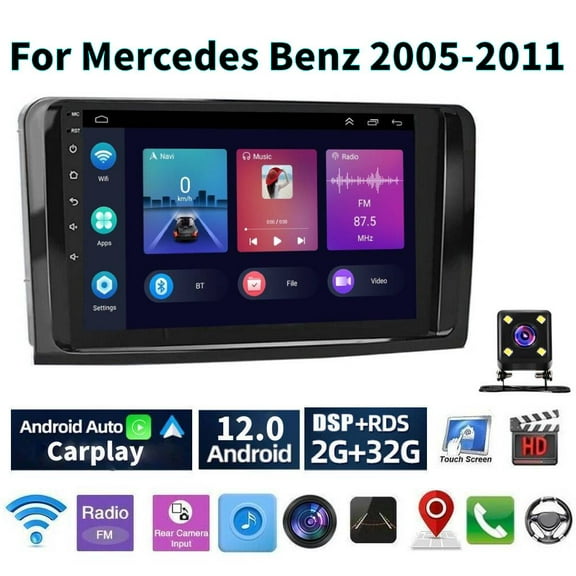 iSpchen 9" Touchscreen Car Radio Stereo for Mercedes Benz ML GL 2005-2011
