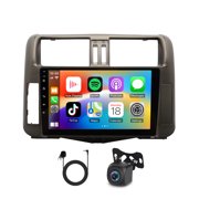 iSpchen 9in Car Stereo for Toyota Prado 150 2009-2013 with Wireless CarPlay Android Auto, Car Radio Player with Bluetooth Wifi FM/AM/RDS DSP EQ SWC GPS Navi Mirror Link + AHD Backup Camera
