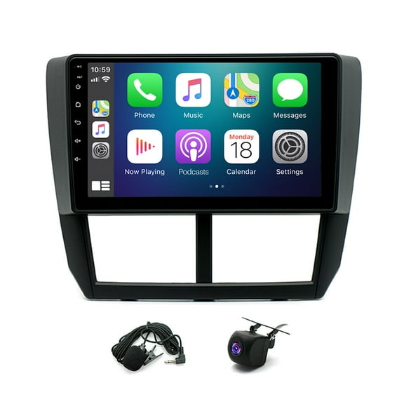 iSpchen Android 13.0 Car Radio 4G+64GB for Subaru Forester Impreza 2008-2012, Suport CarPlay Android Auto AM/FM/RDS, AUX, Hi-Fi, SWC Radio Player
