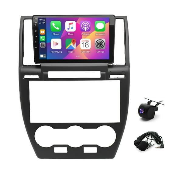 iSpchen Android 13 Car Stereo for LandRover LR2 2007-2012 Built-in Wireless CarPlay Android Auto, 9in TouchScreen Car Radio with Bluetooth WiFi FM/RDS DSP SWC Split Screen + Backup Camera