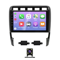 iSpchen Android 13 Car Stereo Radio for Porsche Cayenne 2002-2010 Built-in Wireless CarPlay Android Auto, 9in Head Unit with Bluetooth WiFi FM/RDS SWC GPS Navigation   Backup Cam