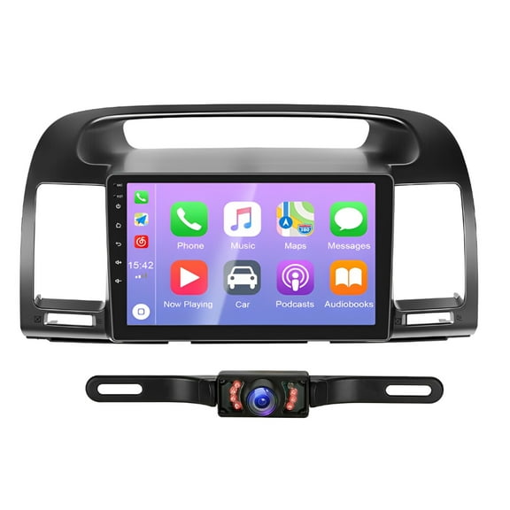 iSpchen Android 13 Car Stereo Radio for Toyota Camry 2000-2006 Built-in Wireless CarPlay Android Auto, 9in Head Unit with Bluetooth FM/RDS WiFi SWC GPS Navigation