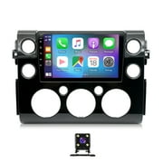 iSpchen Android 13 Car Stereo Radio for Toyota Fj Cruiser 2007-2013 Built-in Wireless CarPlay Android Auto, 9in Touch Screen with Bluetooth WiFi FM/RDS SWC Split Screen GPS Navigation