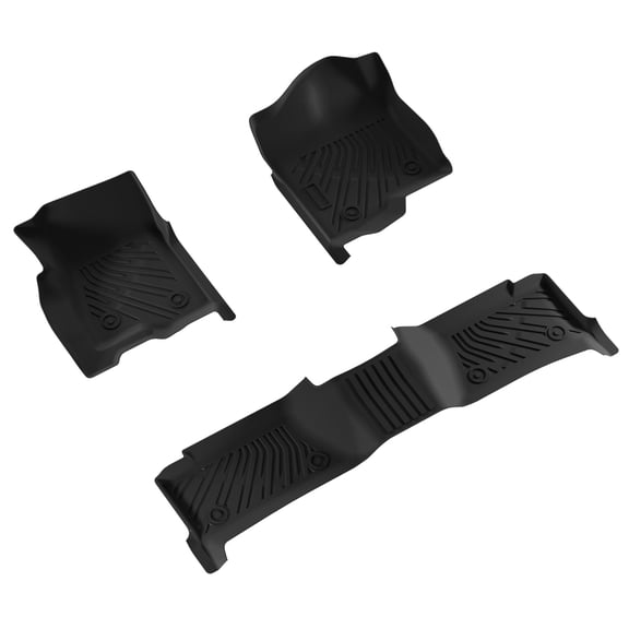 iSpchen Car Floor Mats for Chevrolet Silverado 1500 1999-2004, All Weather TPE Rubber Waterproof Heavy Duty Car Mats Flexible Floor Liners