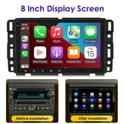 iSpchen Car Radio Stereo for GMC Chevrolet Buick Hummer Car Navigation Stereo System Android 13 HD 1080P 2 RAM + 32G ROM Carplay Android Auto WIFI GPS Bluetooth Car Multifunctional Player