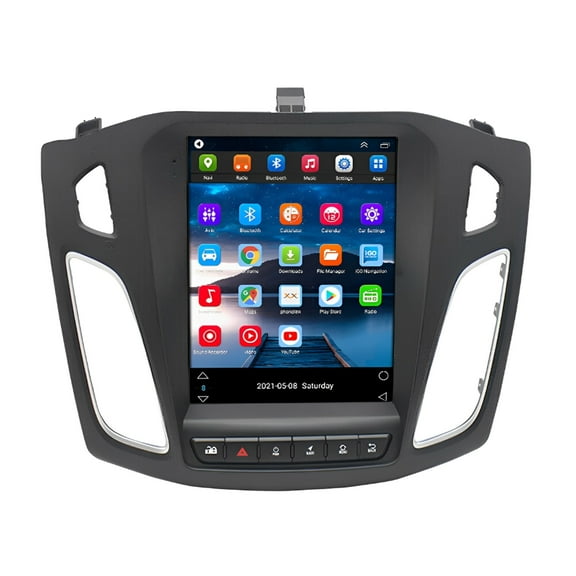 iSpchen Car Radio for Ford Focus 2012-2018, 9.7inch Android 13 Touch Screen Stereo with Carplay/Android Auto/SWC/Bluetooth/WiFi/FM RDS