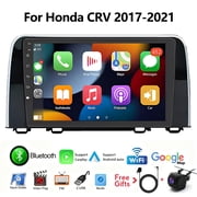 iSpchen Car Stereo Radio for Honda CRV 2017-2021 with Wireless Carplay Android Auto, 9in Touch Screen with GPS WiFi Bluetooth FM/RDS SWC Mirror Link AHD Backup Camera