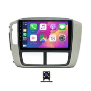 iSpchen Car Stereo Radio for Honda Pilot 2006-2008 with Wireless CarPlay Android Auto 9in Car Radio Touch Screen with Bluetooth WiFi FM/RDS SWC + Backup Camera