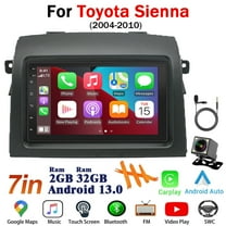 iSpchen Car Stereo Radio for Toyota Sienna 2004-2010 with Wireless CarPlay Android Auto, 7in Android 13 Bluetooth WiFi FM/RDS SWC GPS Navigation Head Unit