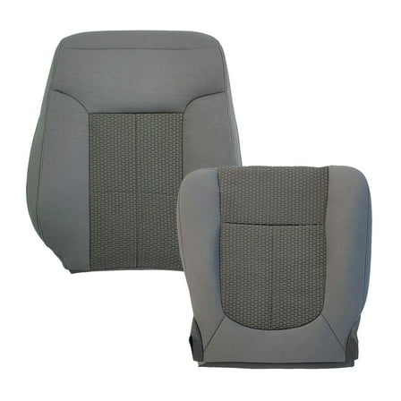 iSpchen Driver Bottom and Top Seat Cover Gray for Ford F250 F350 F450 F550 XLT 2011-2016