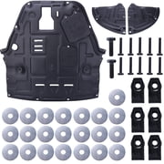 iSpchen Engine Under Guard / Skid Plate Splash Shield  for  Kia K5 2021-2024, Plastic-Steel Construction, Bolt-On Installation