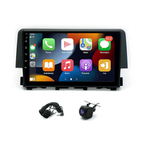iSpchen For Honda Civic 2016-2020 Car Stereo Radio with Wireless CarPlay Android Auto, 4 64G 9in Android 13 IPS Touchscreen with GPS WiFi Bluetooth FM SWC/Mirror Link Backup Camera