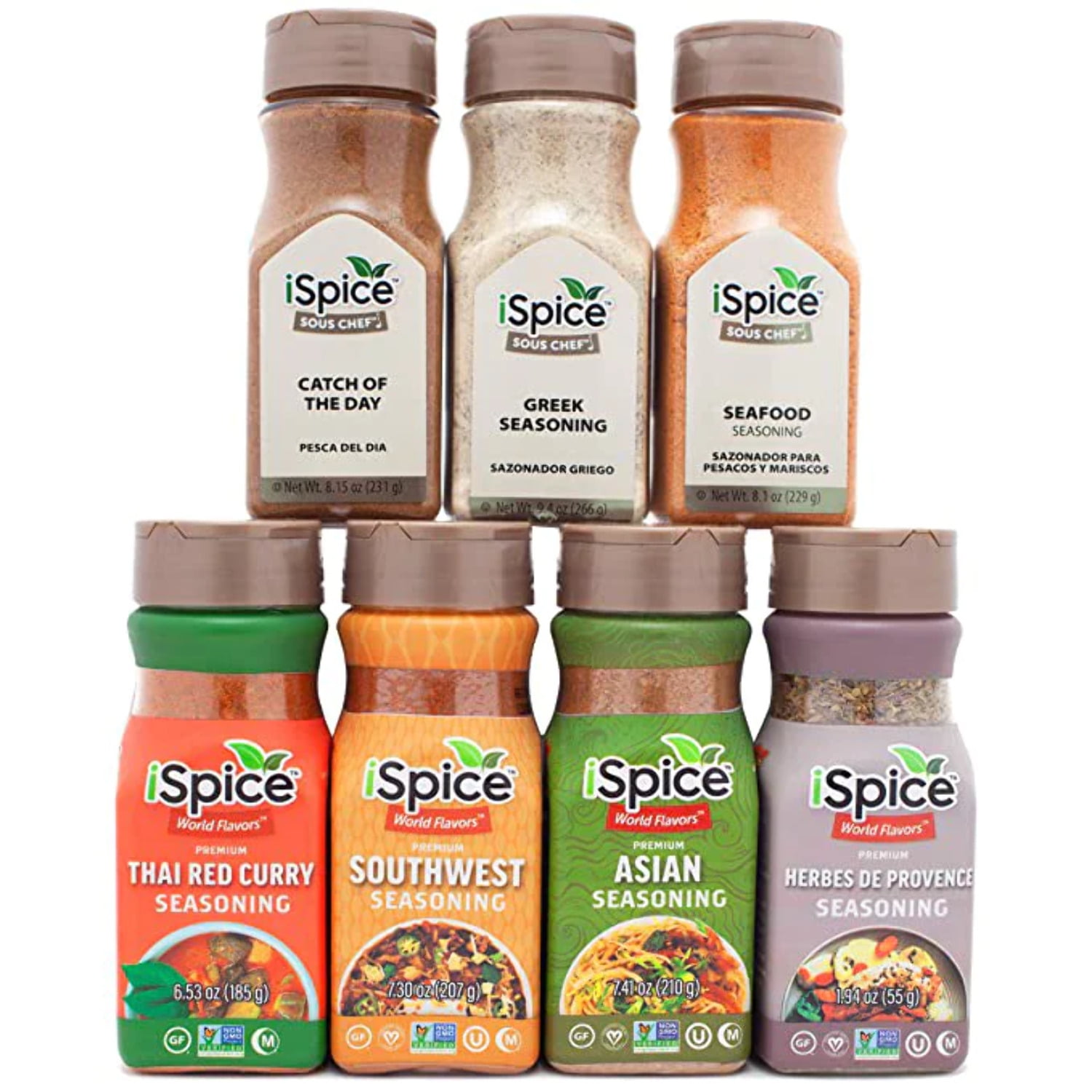 iSpice, 7 Pack of Spices and Herbs, Aromatic
