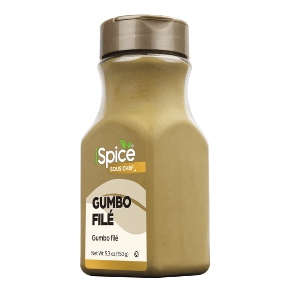 iSpice | Gumbo Filé | 5.3 oz | Mixed Spices Seasonings | Kosher | Robust Flavor