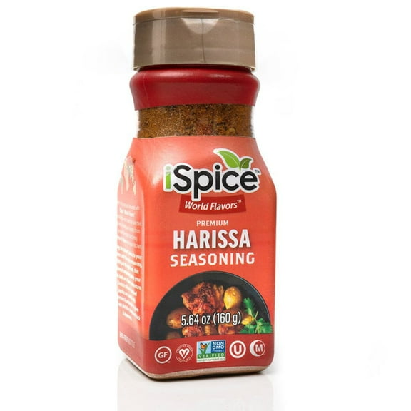 iSpice | Harissa Seasoning | 5.64 oz | Mixed Spice Seasoning | Halal | Kosher | Non GMO |Vegan