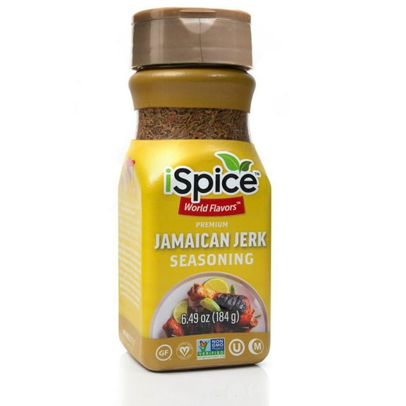 iSpice | Jamaican Jerk Seasoning | 6.49 oz | Mixed Spice Seasoning | Halal | Kosher | Vegan
