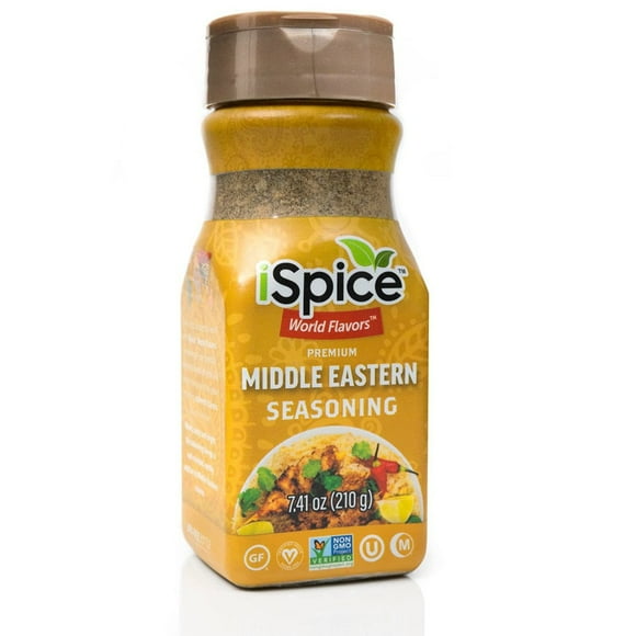 iSpice | Middle Eastern Seasoning | 7.41 oz | Mixed Spice Seasoning | Halal | Kosher|Non GMO Vegan
