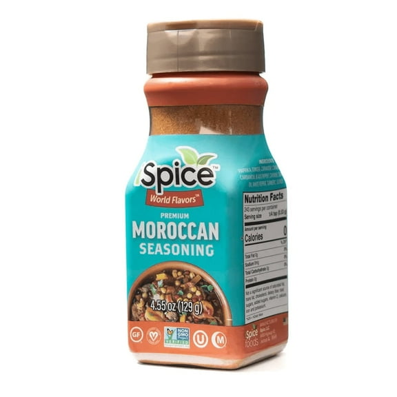 iSpice | Moroccan Seasoning | 4.55 oz | Mixed Spice  Seasoning | Halal | Kosher | Non GMO | Vegan