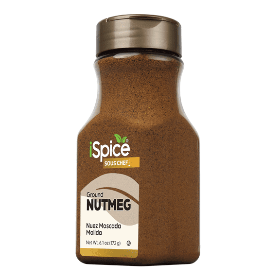 iSpice | Nutmeg Ground | 6.1 oz | Gourmet Spice | Kosher | Halal | Warm undertone
