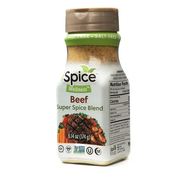 iSpice | Salt-Free Beef Seasoning | 6.14 oz | Mixed Spice Seasoning | Halal | Kosher | Sugar Free